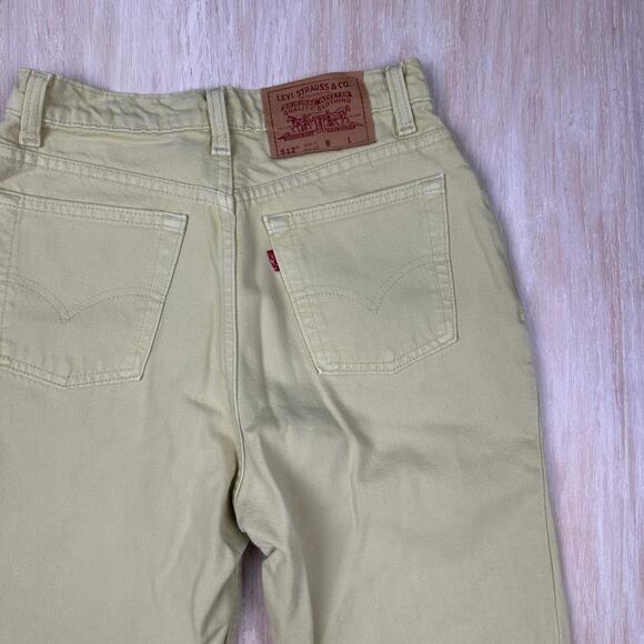 Levi's Pastel Green 512 High Rise Slim Fit Tapered Casual Denim Jeans 28 - Picture 5 of 13